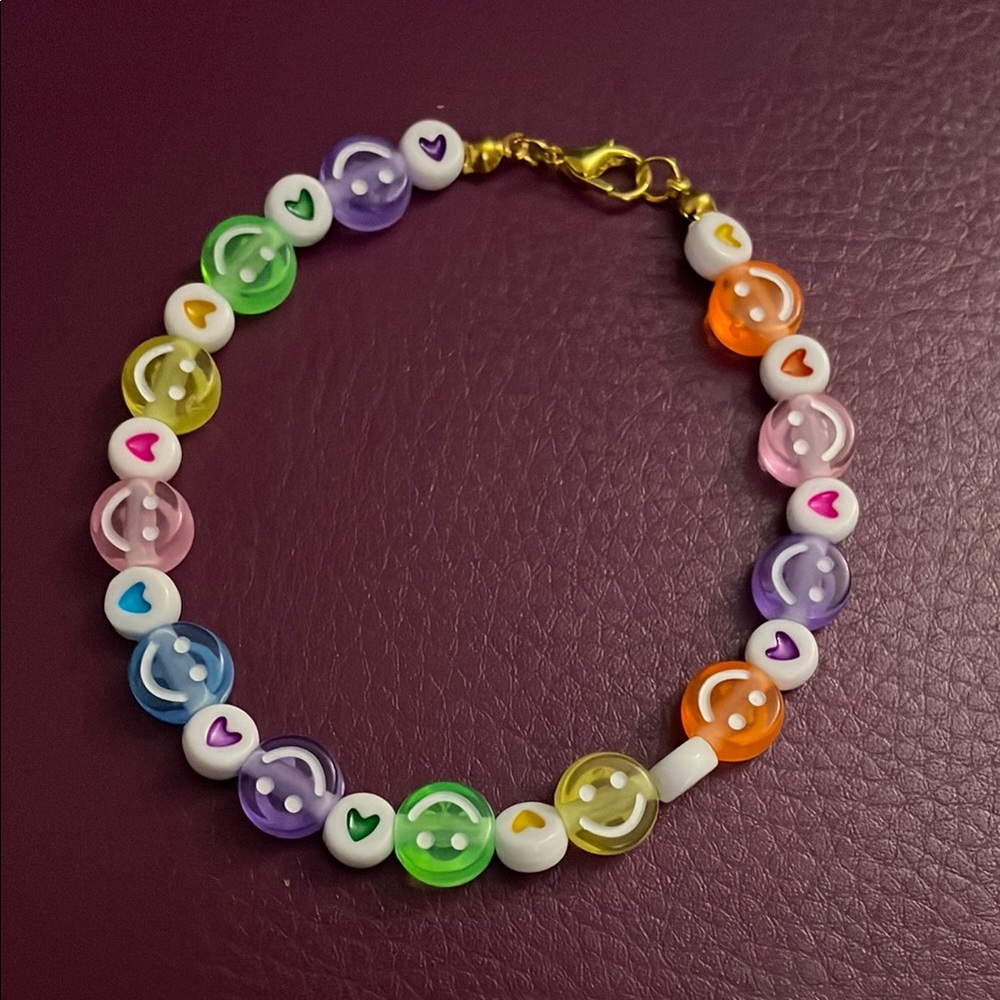 Colorful Heart Beaded Bracelet